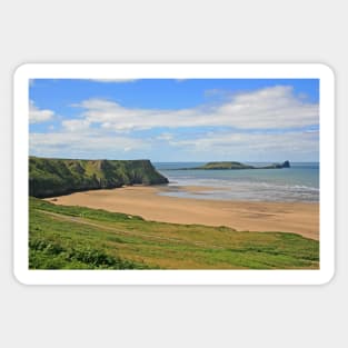 Gower Peninsula, Rhossili Beach & Worm's Head Sticker